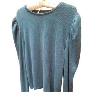 Zara Green Long Sleeve Top Size XL